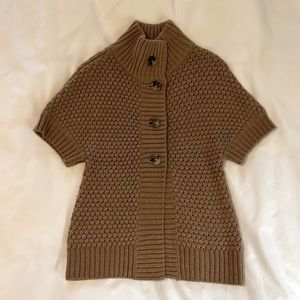 Banana Republic Cardigan Camel Colored Boucle; XS
